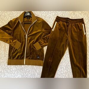 Scotch & Soda velour track suit.